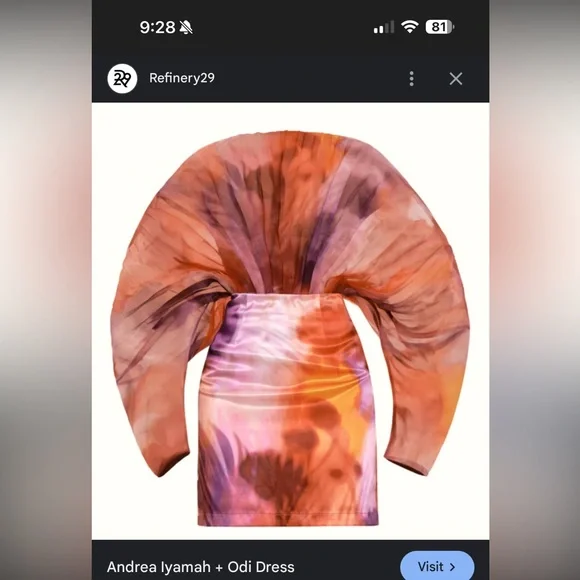 Andrea Iyamah Vibrant Long Sleeve Dress - Picture 4 of 9